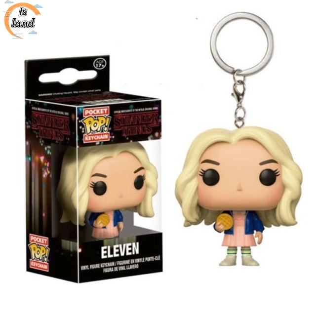 Móc Khóa Funko Pop Stranger Things Dustin Eleven with Eggo Barb