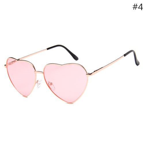 Kính mát kim loại gọng hình trái tim với nhiều màu sắc khác nhau đầy cá tính | BigBuy360 - bigbuy360.vn