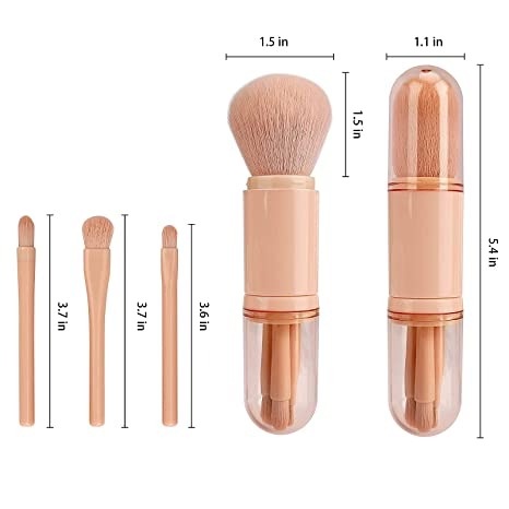 Bộ Cọ Trang Điểm Mini 4 Trong 1