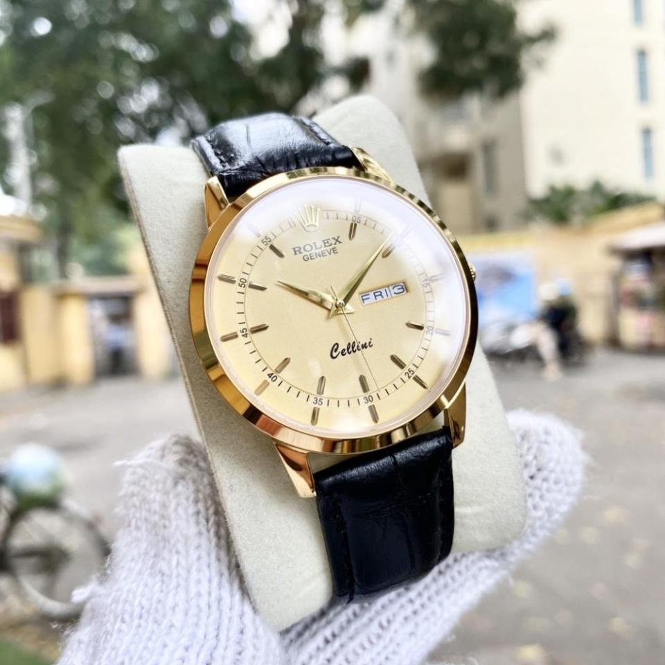 Đồng Hồ Nam RoLex Sapphire R028 VÀNG Chống Xước, Chống Nước TUYỆT ĐỐI