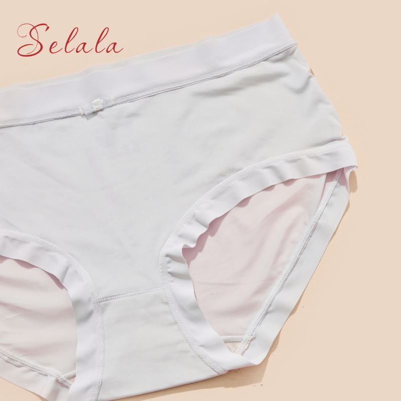 Quần Lót Nữ Selala Chất Su Tàng Hình Mỏng Nhẹ Thoáng Mát Kháng Khuẩn Màu Siêu Xinh QS26