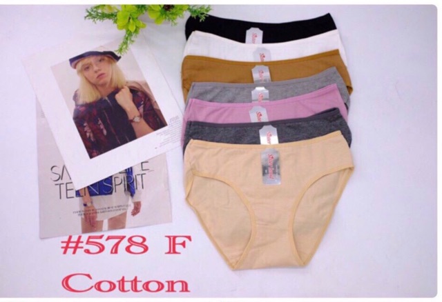 [Hàng Thái Lan] Quần lót nữ cotton chéo cao đùi to 48-60kg