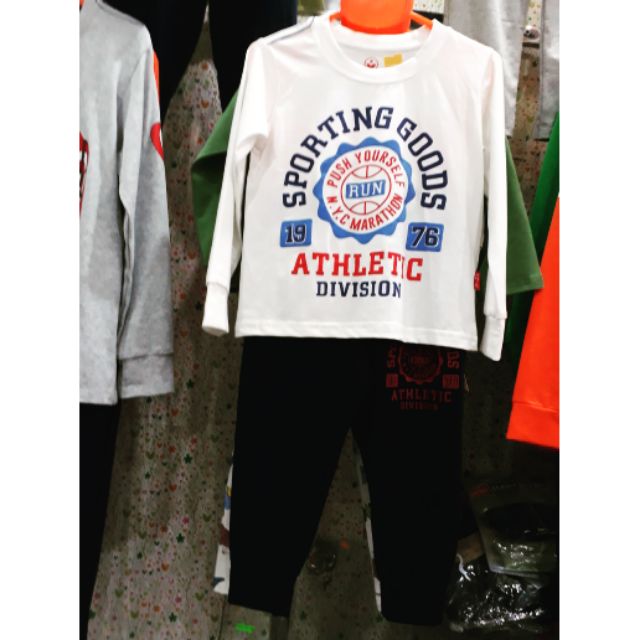 Bộ cotton dài bé trai