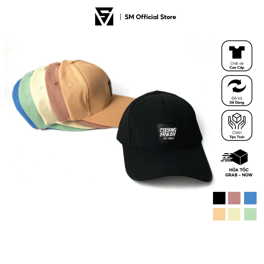 Mũ lưỡi trai nón kết logo cao su Staying Fresh mũ nón thời trang nam nữ phong cách ulzzang Hàn Quốc - SMN020