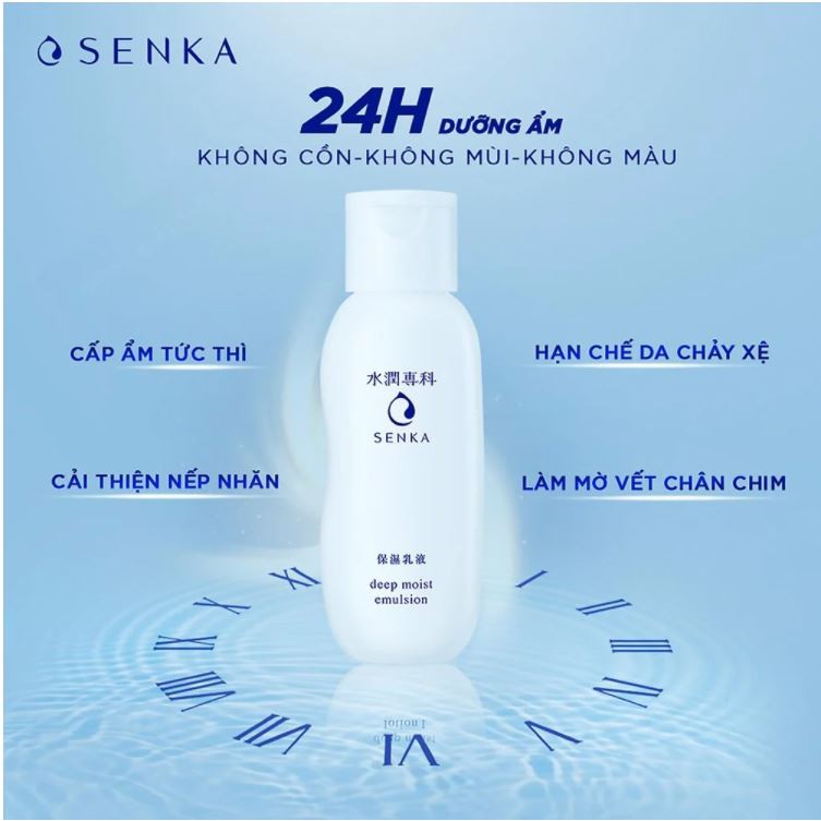 Sữa Dưỡng Cấp Ẩm Chuyên Sâu Senka Deep Moist Emulsion 150ml