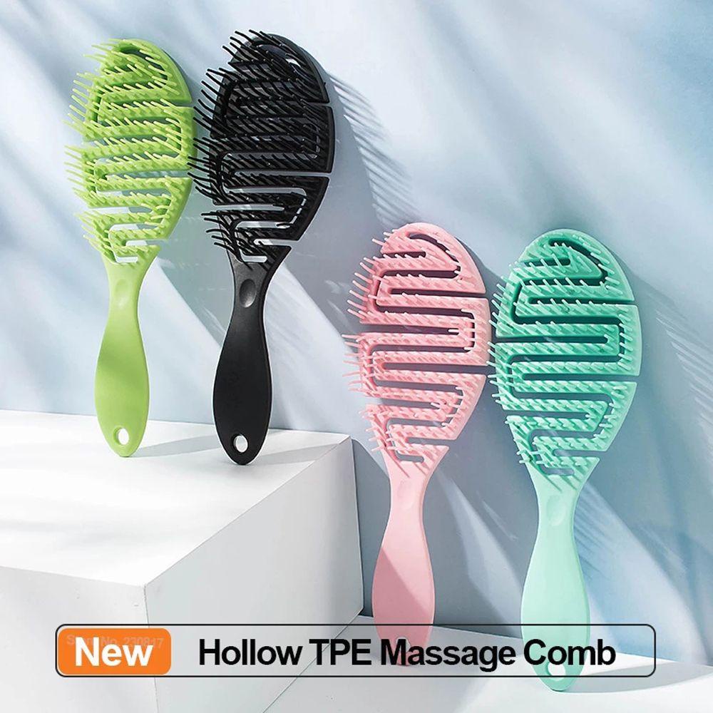 Lược Chải Tóc Xoăn Bằng TPE Linh Hoạt Tiện Dụng