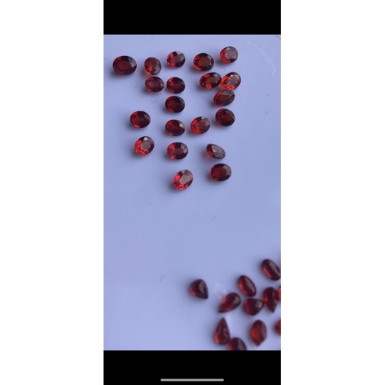 Đá garnet gắn nhẫn,bông tai, dây chuyền