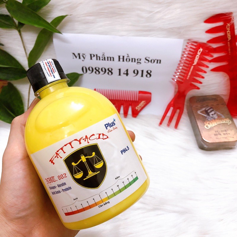 Axit béo hàng công ty loại 1 đặc và sệt , phụ hồi tóc nát hỗ trợ protein 450ml