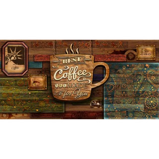 Tranh trang trí tiệm cafe phố cổ nhận in theo yêu cầu