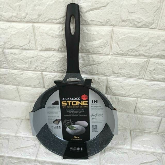 Chảo Đá Stone 7 Lớp Cao Cấp 24cm LocknLock LCA6243D (hàng chính hãng)