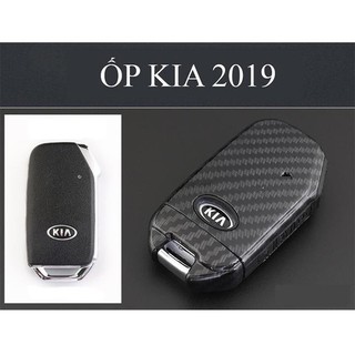 Ốp vỏ chìa khóa cacbon cho xe Kia Cerato 2019