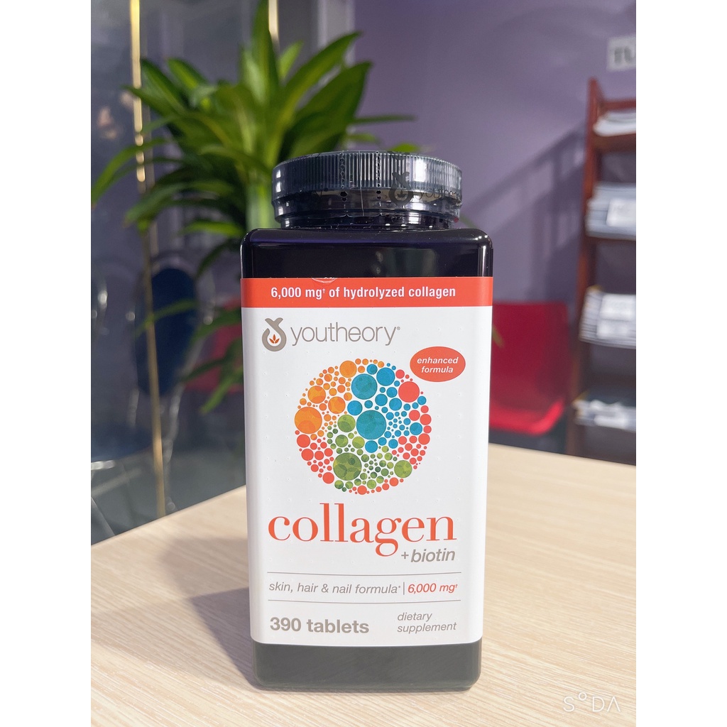 COLLAGEN Youtheory Type 1 2 & 3 Của Mỹ, 390 viên chính hãng 545.000đ