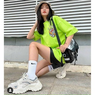 Áo tay lỡ form rộng giấu quần