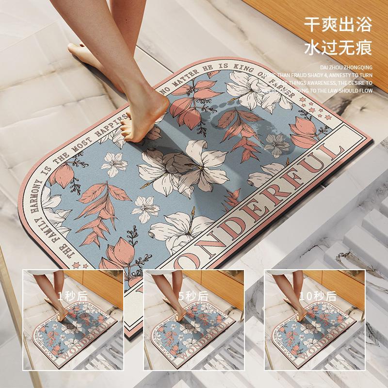 Thảm Chùi Chân Mềm Mại Thấm Hút Nước Chống Trượt Cho Cửa Ra Vào/Cửa Ra Vào/Phòng Tắm