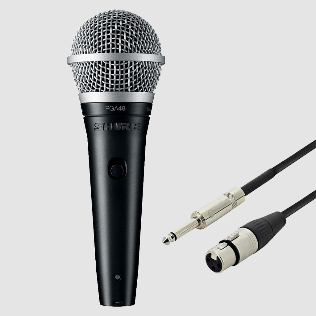 【Chính hãng】Micro có dây Shure PGA48-QTR Cardiod Dynamic + XLR ✅ bảo hành 12 tháng 1 đổi 1 (trừ phụ kiện)