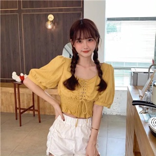 Áo chun bo eo dây đan ngực