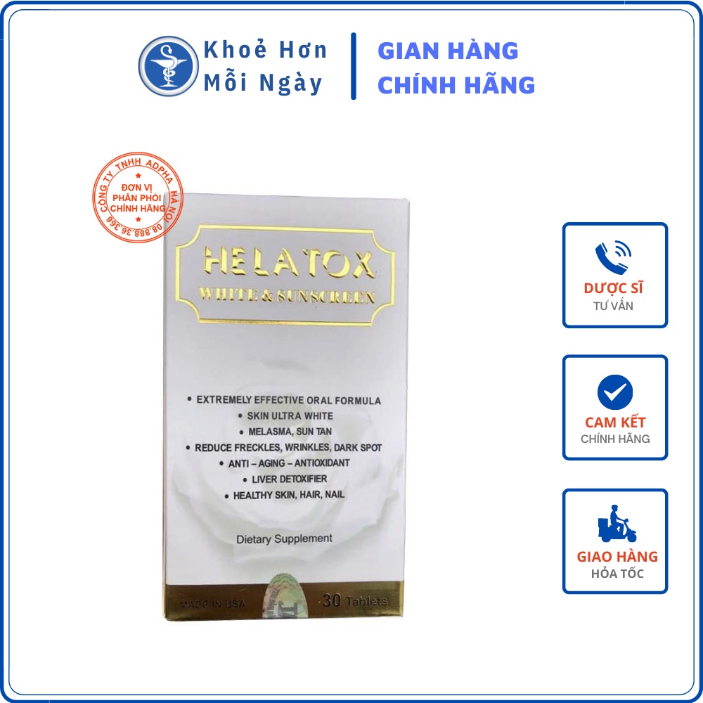 Helatox White and Sunscreen - Trắng da chống nắng