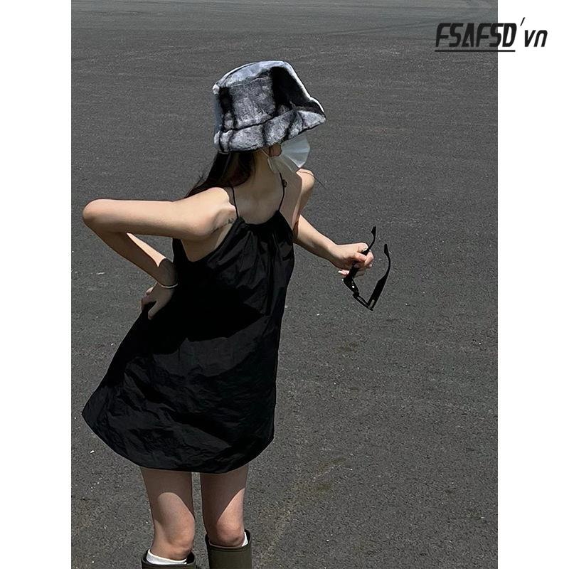 Đầm Chữ A Dây Rút Phong Cách Gợi Cảm Thời Trang Mùa Hè Hàng Mới Dành Cho Bạn Nữ