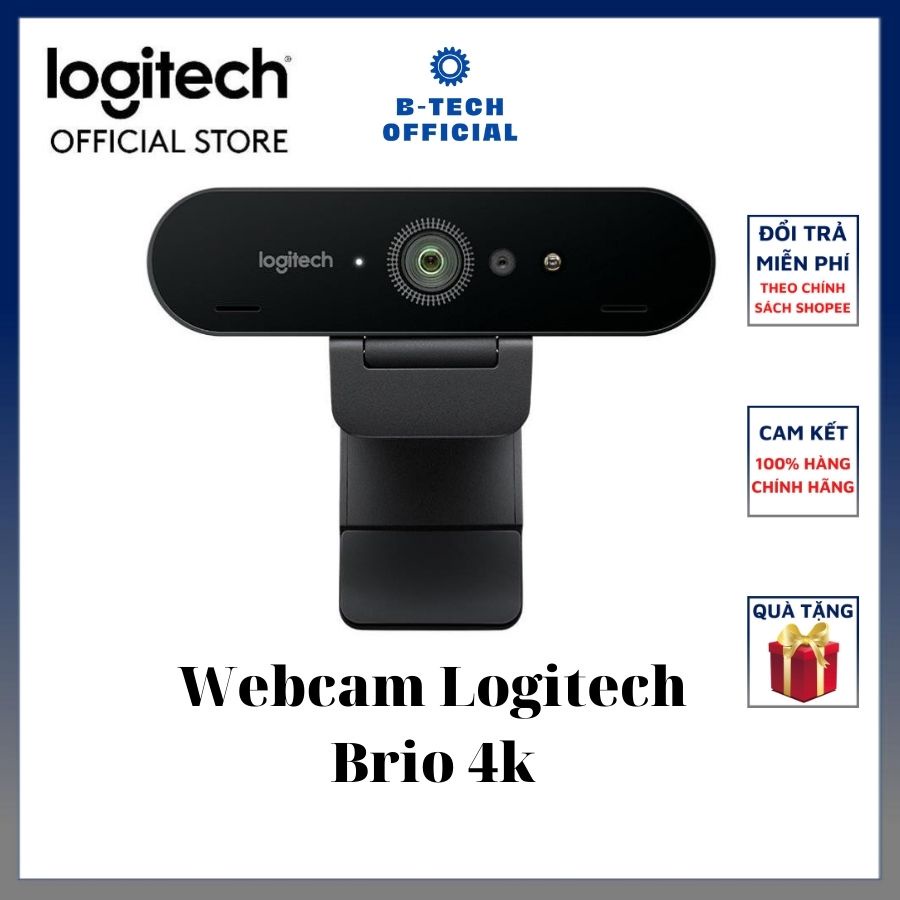 Webcam Logitech C1000e BRIO 4K Ultra HD - Hàng Chính Hãng