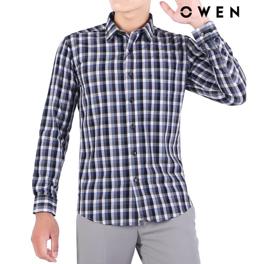 Áo Sơ mi dài tay nam OWEN Regularfit - AR91490DT