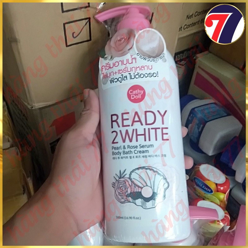 Sữa Tắm Cathy Doll Ready 2 White Pearl Rose Serum 500ml – Nhập Khẩu Thái Lan
