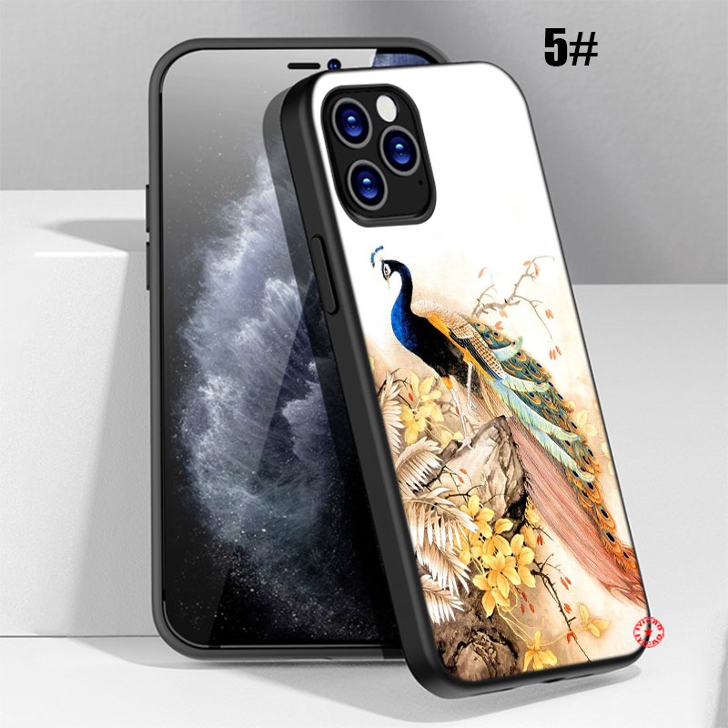 Ốp Điện Thoại Hình Chim Công ye18 Cho iphone 5 5s 6 6s 7 8 11 pro max plus se xr