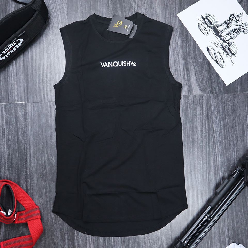 Áo Tank Top Tập Gym Nam Vanquish Chất Cotton 100% Co Dãn 4 Chiều