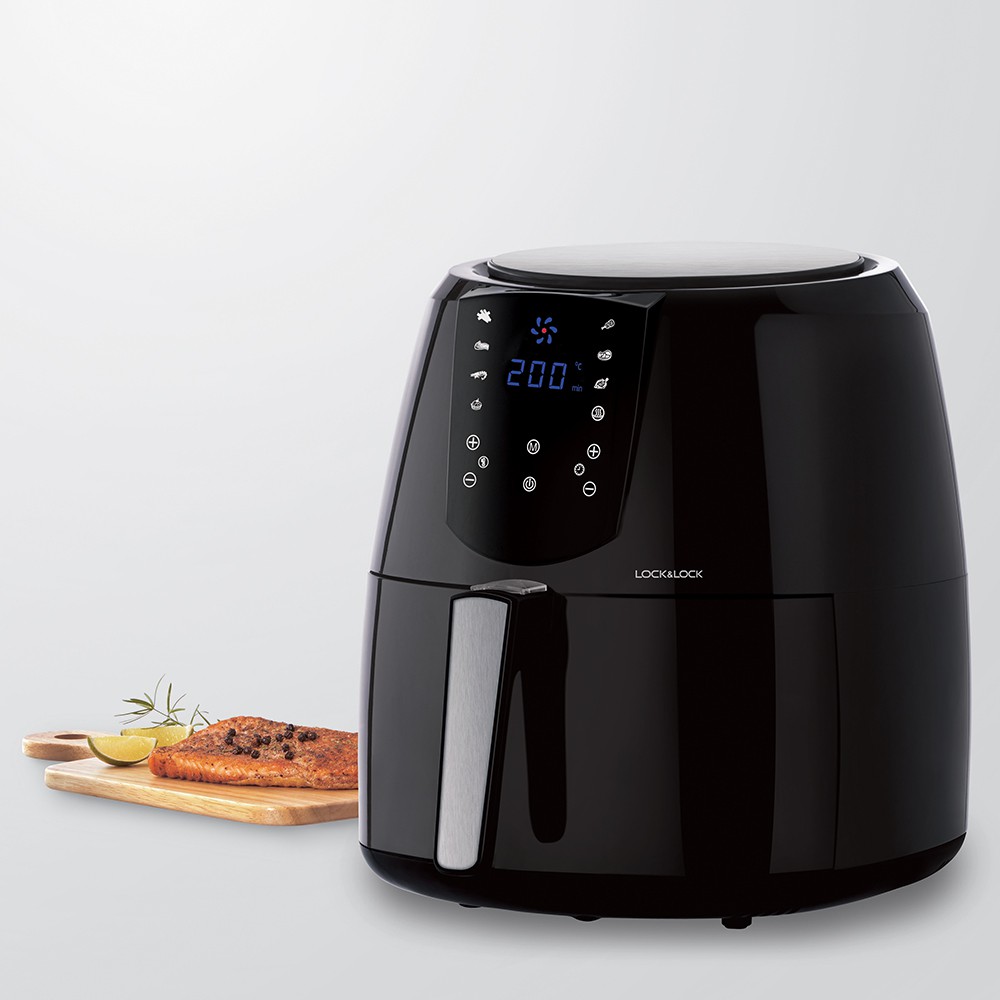 Nồi Chiên Không Dầu Lock&Lock Jumbo Plus Air Fryer 5.2L Màu-đen EJF357BLK #7