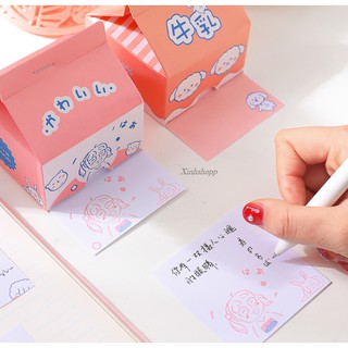 Tập Giấy Nhớ Hộp Sữa (Đọc Mô Tả Sản Phẩm)