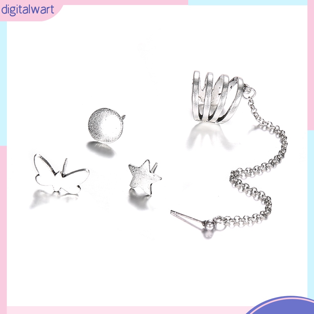 Set 4 khuyên tai phong cách Bohemian đơn giản cá tính dành cho nữ