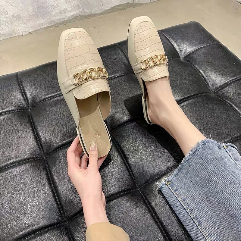 Dép sục da rắn khoá xích BIG SIZE 35-43