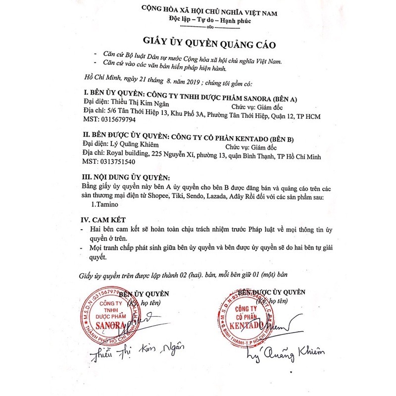Tăng cân TAMINO- tăng cân an toàn và hiệu quả