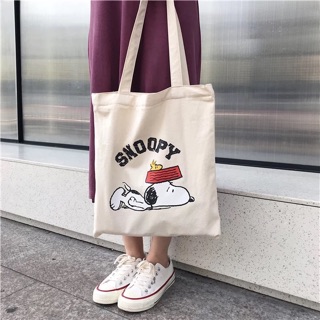 Freeship 99k TQ_Túi tote snoopy