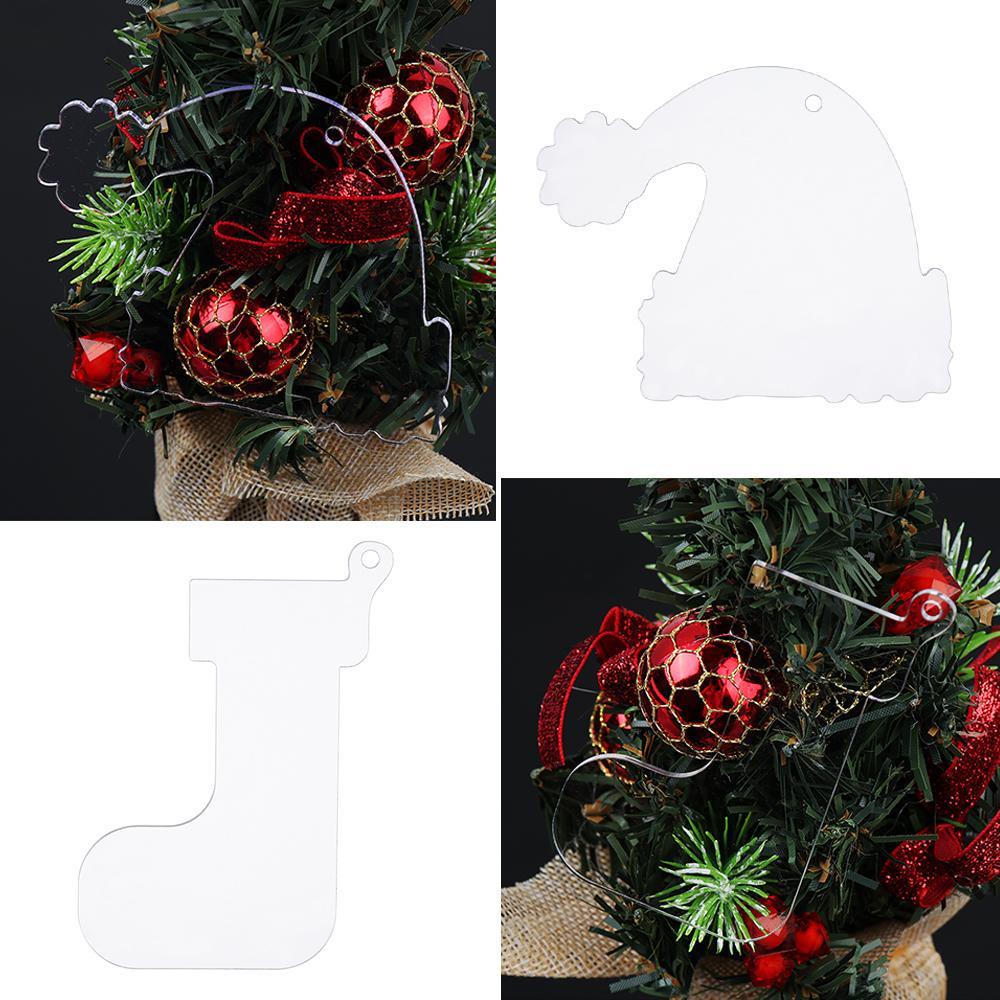 10 Cây Thông Giáng Sinh Nhựa Acrylic Trong Suốt