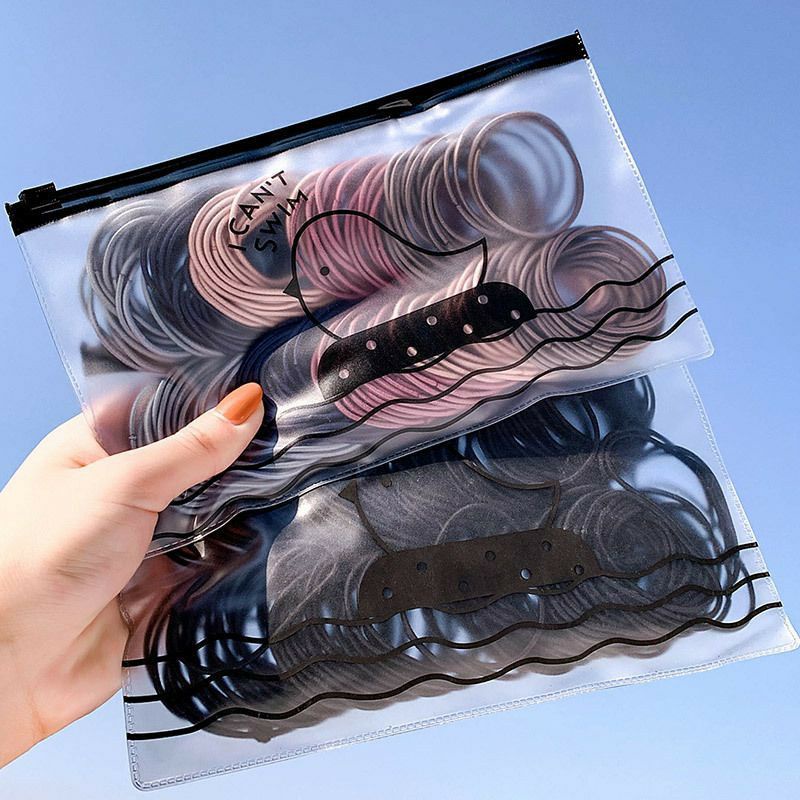 Set 100 dây cột tóc trơn