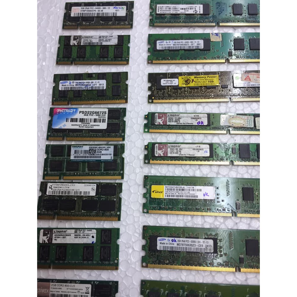 Ram DDRam DDR2 1G 2G Máy tính PC Laptop PC667 800