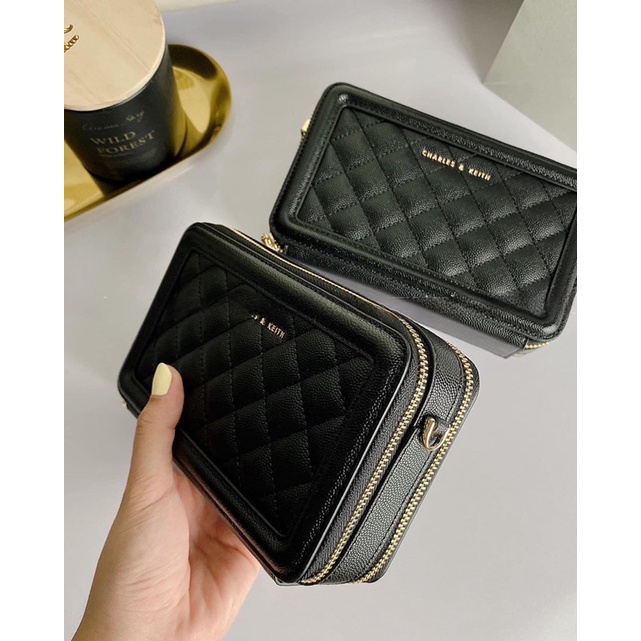 Túi hộp CNk Quilted Long Wallet