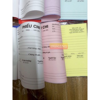 Phiếu Chi A5 loại 1 liên 2 liên 3 liên
