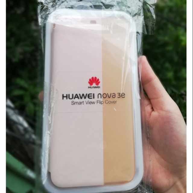 Bao da điện thoại Huawei nova 3e- smart view flip cover (chính hãng của Huawei, mới 100%)