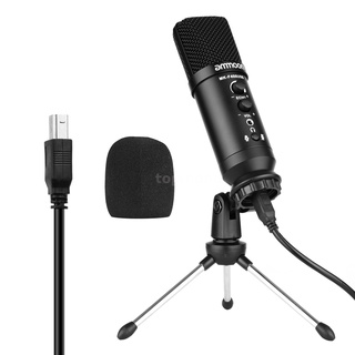 Bộ Micro Usb Kèm Giá Đỡ Ba Chân Mini Bằng Kim Loại Dùng Để Phát Sóng Trực Tiếp