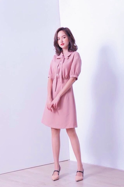 Đầm hồng nơ cổ v2 | BigBuy360 - bigbuy360.vn