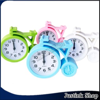 Đồng hồ báo thức trang trí để bàn hình xe đạp 2 mẫu đa dạng cho bạn lựa chọn