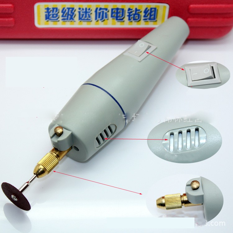 Bộ máy khoan mài cắt cầm tay mini