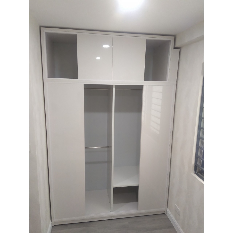 Tủ quần áo nhựa Đài Loan 5 cánh lùa cao 2.45m – Nội thất Thành Công