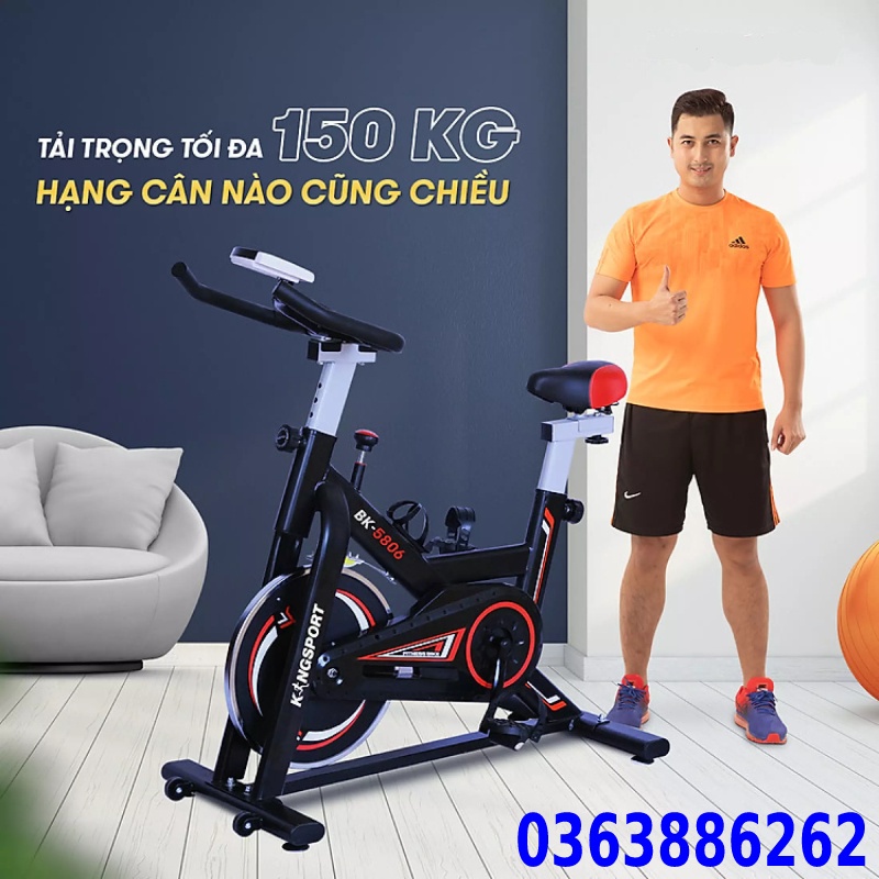 Xe đạp tập thể dục tập gym tại trong nhà X8 tặng má phanh dự phòng + đo nhịp tim bình nước đồng hồ bảo hành xe đạp 3 năm