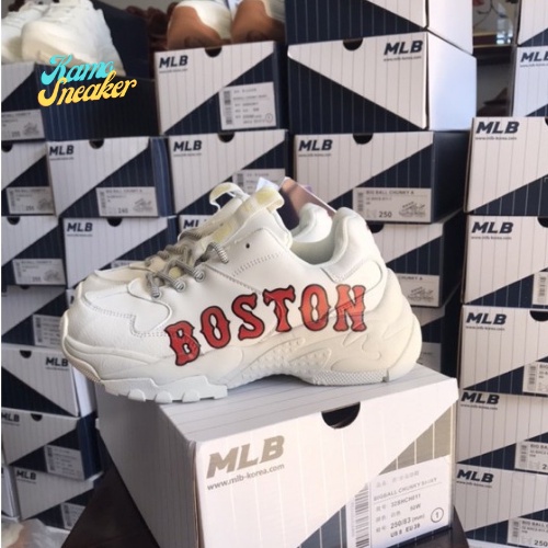 giày mlb boston đế tách 11 hàng Trung nam nữ bản cao cấp full box bill in 3D