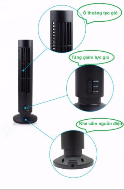 Điều hòa mini usb tower fan