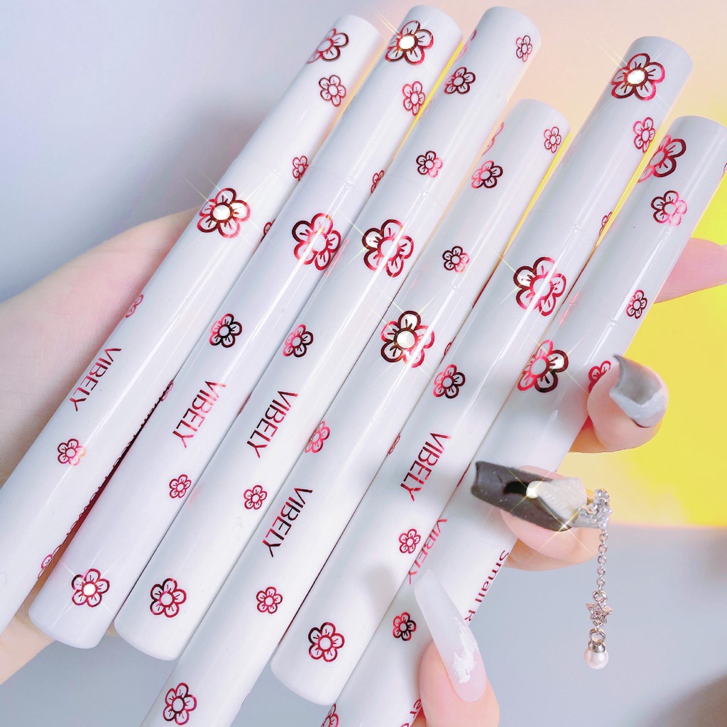 [Hàng mới về] Son môi dạng lỏng VIBELY thiết kế hình bông hoa nhỏ xinh xắn