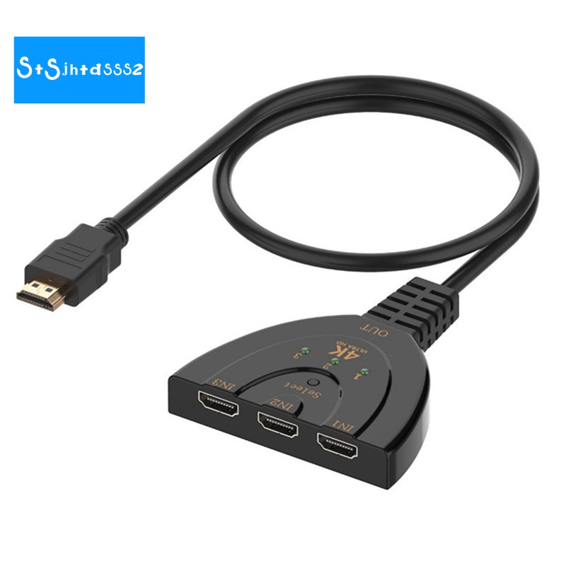 Bộ Chia Hdmi 3 Cổng 4kx2k 3d Mini 1.4b 4k Hdmi 1080p Cho Dvd Hdtv Xbox Ps3 Ps4