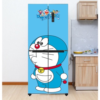 Decal dán tủ lạnh chất liệu cao cấp - Doraemon